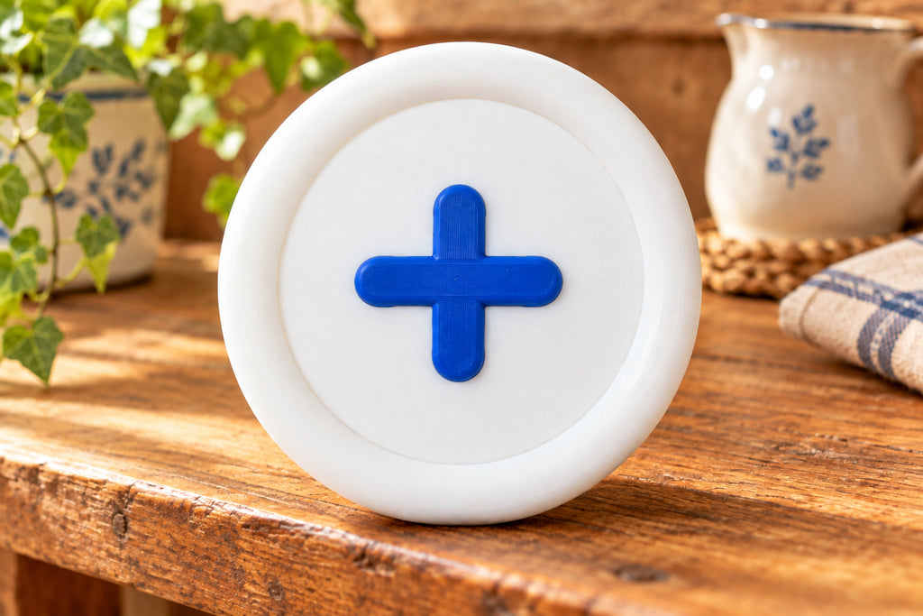Minimalist "Giant Button" Geometric Catch-All Tray